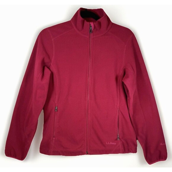 L.L. Bean Women’s XS Magenta Pink Polartec Fleece Jacket Full Zip Pockets - Picture 1 of 12